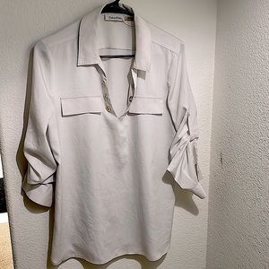 Calvin Klein lace front blouse